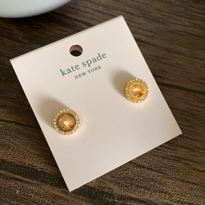 Kate Spade Gold Spot the Spade Earrings
